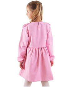 Resim Denokids Simli Unicorn Kız Çocuk Pembe Elbise Çok Renkli 