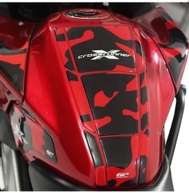 Resim GP Kompozit Honda VFR800X Crossrunner 2015-2020 Uyumlu Tank Pad Seti Gri 