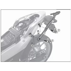 Resim Gıvı 1109fz Honda Integra 700 12-13 Arka Çanta Taşıyıcı Tek Renk 