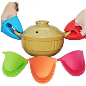 Resim Xindoker Küçük El İçin Yemek Dereceli Silikon Fırın Eldiveni - Isıya Dayanıklı, Kaymazsız, Fırın-pan-grill Uygun Kırmızı Çok Renkli 