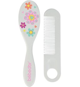 Resim Bebedor Desenli Tarak Fırça Seti Çiçek 