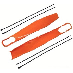 Resim Tongdashop Ktm Xcw Xcfw Excf Tpı 2012-2022 Tangerine Swing Arm Koruyucu Arka Düz Fork Kapağı 
