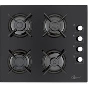 Resim Gl General GLO 205CS Bask 60 CM Cam Ankastre Ocak 