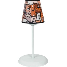 Resim Şenay Aydınlatma Çocuk Odası Konik Kumaş Küçük Abajur-Sevimli Köpekler 