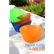 Resim İsmiyle Al Kase Seti Kamp Piknik Kasesi 4 Adet 