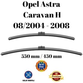 Resim Opel Astra Caravan H 2004 2005 2006 2007 2008 Uyumlu Ön Cam Silecek Süpürgesi Takımı 550/450mm Silbak 