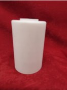 Resim Avize Camı.silindir,beyaz Renkte, E.27 Çap:10.00cm-h:15.00cm. Mat Beyaz 