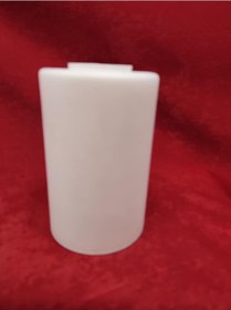 Resim Avize Camı.silindir,beyaz Renkte, E.27 Çap:10.00cm-h:15.00cm. Mat Beyaz 