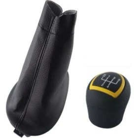 Resim İst-Oto İst Oto Renault Clio 1 Hatchback Clio 2 Hatchback Vites Körüğü ve Vites Topuzu Sarı Cam Kapak 