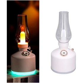 Resim hep dükkan EN POPÜLER Retro LED Işıklı 1200 mAh Şarjlı Aroma Difüzörü 280 ml Su Kapasiteli UYGUN 