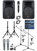 Resim Lastvoice Ample Surface-Paket-2 Aktif hoparlör ve Mixer Full Ses Sistemi Seti 