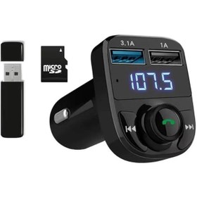 Resim Mu Art Ahşap Ga02 Otomatik Frekans Tanımalı Parazit Yok Fm Radyo Transmitter 3.1A Hızlı Şarj Micro Sd Bluetooth 