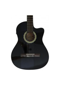 Resim Almira Mg917ce-bk Elektro Klasik Gitar - Siyah Orta Seviye - Cut 