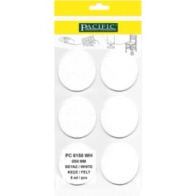 Resim Pacific Beyaz Yapışkanlı Keçe (Ø 50 mm) 