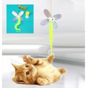 Resim BRC Desing Kelebek Model Elastik Kendinden Yapışkanlı Kedi Oyun Oltası 