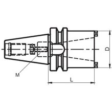 Resim Fett BT40.ISO30 Çektrime Civatalı Bt Redüksiyon 