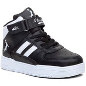 Resim Siyah Beyaz Outdoor Basketbol Ayakkabısı Sneaker 