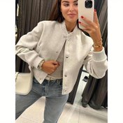 Resim Kadınlar İçin Yumuşak Dokulu Tek Sıra Kollu Ceket - Göğüs Cepli, Strüktürlü Fit ve Minimalist Tasarım Solid Renkli Sonbahar/Kışlık Mont, Çamaşır Makinesinde Yıkanabilir Casual Üst Giyim Beyaz/Siyah/Lacivert/Gri/Kahverengi, Şık ile Resmi Her Duruma Uygun Çift Amaçlı Kolsuz Kapüşonlu Ceket, İşlevsel ceplerle uzun kollu ön yaka ceketi esnek olmayan kumaş sonbahar ve 