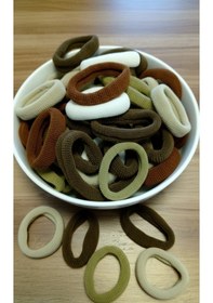 Resim Şehrazat Handmade 12 Li Karişik Renkli Lastik Havlu Toka Seti Çok Renkli 