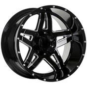 Resim Emr EMR-118-02 12.0×20-6×139.7 ET-44 106.1 Black/Milled Jant 4 Adet Emr