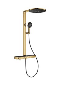 Resim Grohe Rainshower Aqua Pure Duvara Monte Termostatlı Duş Sistemi - 100964gl00 Altın 