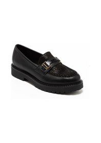 Resim Nero Black Oxford Klasik Kadın 745782dm Donna Serena 5782dm Nap Str Nero/me Pe Nero Siyah 