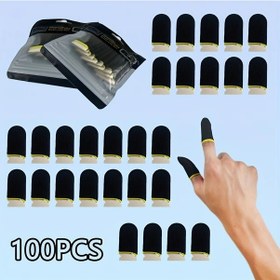 Resim Sunshine022 100 Adet Nefes Alabilir Ter Ve Kaymaz Dokunmatik Pubg Oyuncu Parmak Eldiveni 