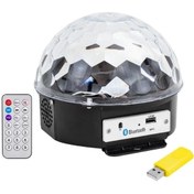 Resim Miravm Usb-bluetooth Destekli Kumandalı Hoparlörlü Yarım Dünya Küre Disko Topu (4172) 