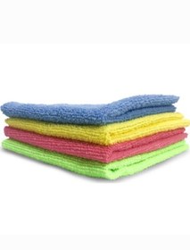 Resim ÇEÇEN HOME 4 Adet Microfiber Ev Motosiklet Araç Temizlik Bezi (30x30 Cm 