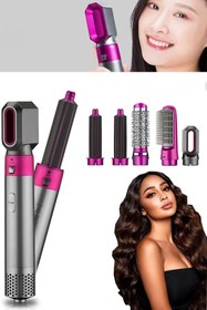 Resim Dempower Dp-36 Elektrikli Fırça Seti 5 Başlık ile Dalga Yapma Özelliği Gri 