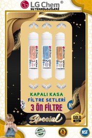 Resim ligth gastro Lg Chem Cool 12 Lt. 7 Filtre 14 Aşama Gümüş Iyon Filtreli Kır-byz Renk Su Arıtma Cihazı 