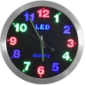 Resim hitteknoloji Duvar Saati Led Işıklı Gece Lambası Hediyelik 