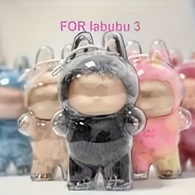 Resim 2025 Yeni Labubu Toplayıcı Akrilik Kılıf & Taşınabilir Gösterim Kutusu - Şirin Karikatür Tasarımı ile Şeffaf Koruyucu Çanta, Dayanıklı Labubu Oyuncakları için Temiz Depolama, Labubu Gösterim Kılıfı, Fan Malzemeleri, Eğlenceli Tasarım, Koruyucu Kapak 