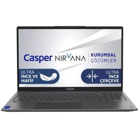 Resim Casper X700.1255-DQ00A-G-F i7-1255U 16 GB 500 GB SSD 15.6" W11H Dizüstü Bilgisayar 