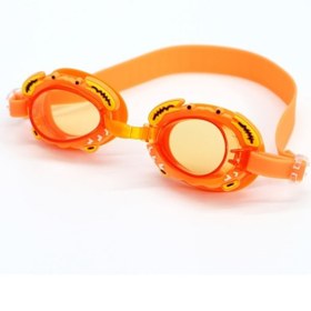 Resim Ruıhe Çocuk Sevimli Karikatür Su Geçirmez Buğu Önleyici Yüzme Gözlüğü Turuncu Çok Renkli 