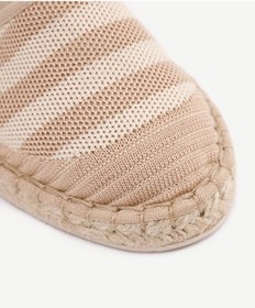 Resim Yargıcı Arkası Açık Triko Espadril Bej 