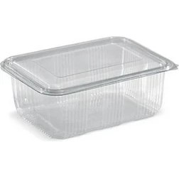 Resim Çeliker Plastik Sızdırmaz Kap 2000 gr cc Kullan At Tek Kullanımlık Kapaklı Kase 25 Adet 