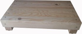 Resim Wooden Gold Geniş Step Tahtası Doğal Ahşap 11 cm Yükseklikte Üst Yüzeyi 30 cm x 50 cm 