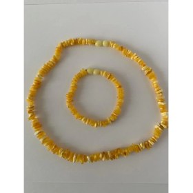 Resim Tesbihci Efendi Damla Kehribar Yetişkin Kolye 46 cm 