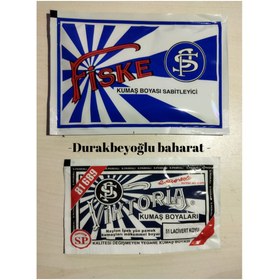 Resim Viktoria Koyu lacivert kumaş boyası 1 paket + fıske sabitleyici 1 paket 