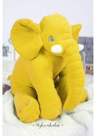 Resim Dev Boy Uyku Arkadaşım Fil Sarı Jumbo Boy 