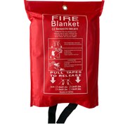 Resim ünalgrup Cam Elyafı Fiberglass Yangın Battaniyesi 150x180cm Fire Blanket Cepli Model 