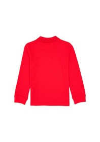 Resim U.S. Polo Assn. Erkek Çocuk Kırmızı Basic Polo Yaka Sweatshirt 50313790-VR030 