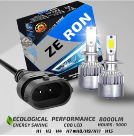 Resim Zeron Performance Series H9 Led Xenon Şimşek Etkili Led Xenon Led Ampul 
