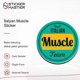Resim Vespa Uyumlu İtalyan Muscle Sticker - 2 Adet 
