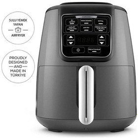 Resim Karaca Air Pro Cook XL 2 in 1 Konuşan Airfryer Fritöz 4 Kişilik 