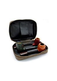 Resim Rattray's Peat Pipe Bag 2 Kahve Deri Pipo Çantası 