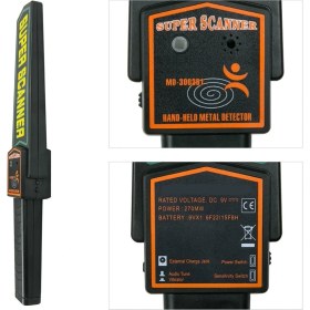 Resim Trline Süper Scanner Metal Üst Arama El Dedektörü 