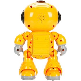 Resim Sesli Ve Işıklı Uzaktan Kumandalı Dans Eden Sevimli Robot 45510 Turuncu Robot 