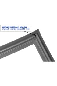Resim Kazaz Conta Hotpoint-Ariston Uyumlu Buzdolabı Kapı Contası-76 X 52 CM 
